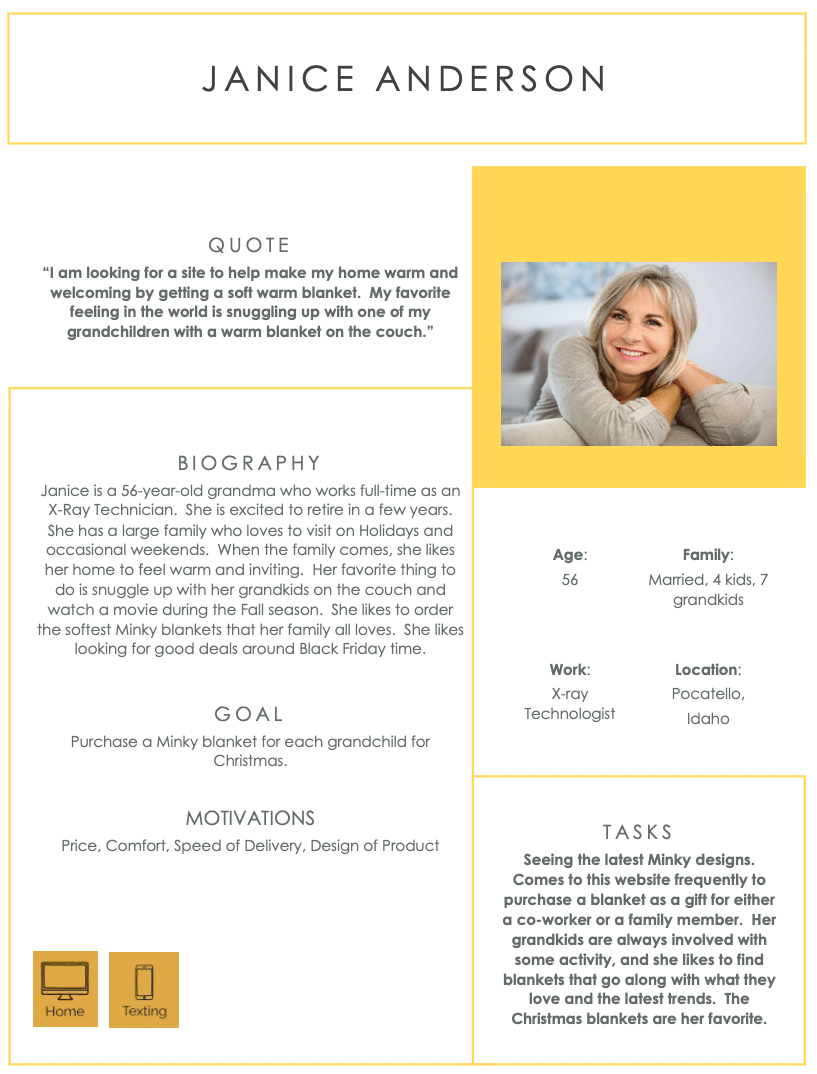 Persona for Janice Anderson